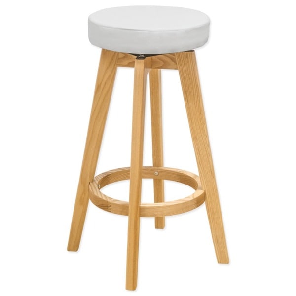 Mod Made Rex Wood Swivel Counter Mid-century Style 26-inch High Stool. Opens flyout.