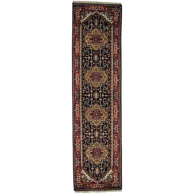Runner Tribal Design Serapi Heriz Handmade Oriental Rug
