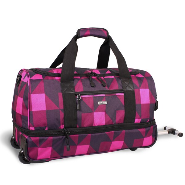 pink carry on duffel bag