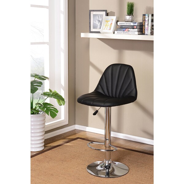 Shop K&B ST7615B Adjustable Bar Stools (Set of 2) Free Shipping