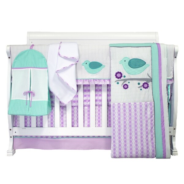 Pam Grace Creations Lovebirds 6 Piece Bedding Set