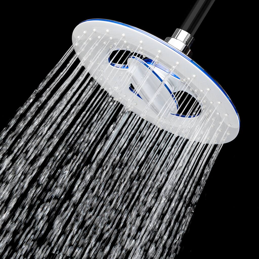 AKDY SH0017 8" Round Rainfall Waterfall Multi-Function ABS Bath Shower Head