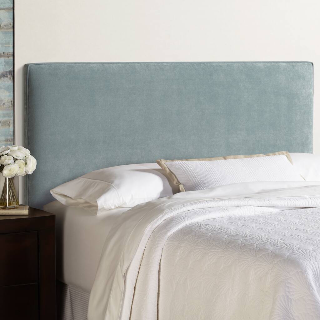 Humble + Haute Bingham Blue Velvet Upholstered Headboard