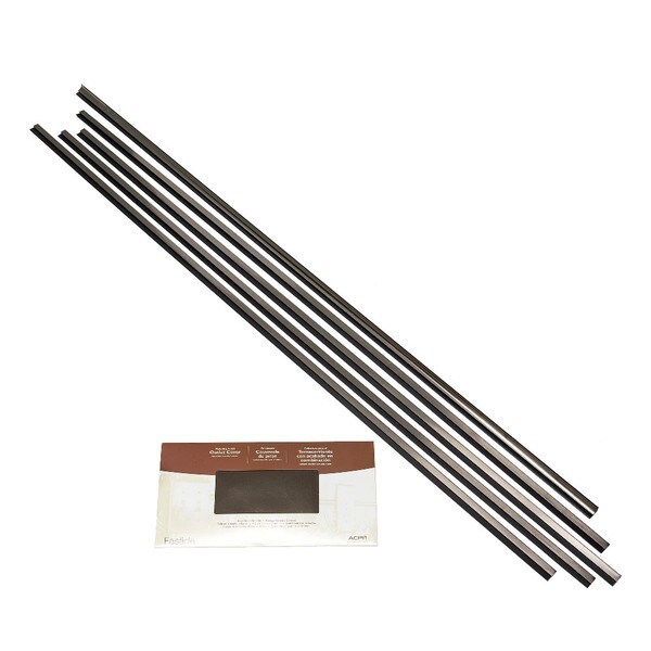 Fasade Backsplash Accessory Kit Brushed Nickel