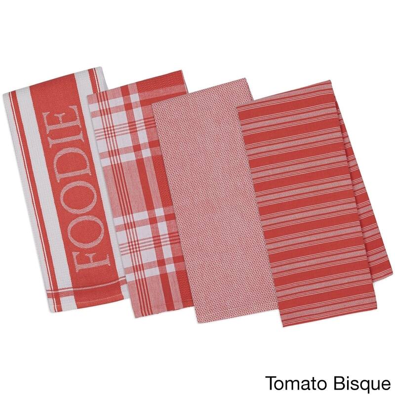 Foodie Gourmet Kitchen Dishtowel (Set of 4)