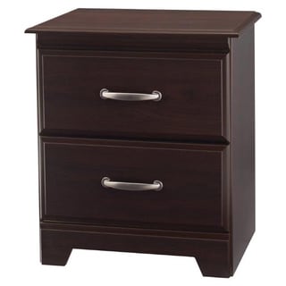 Montego Maple 2-drawer &amp; Open Cubbie Nightstand - 10468969 ...