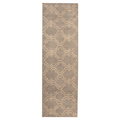 Handmade Tibetan Wool Runner (India) - 2'6 x 8'