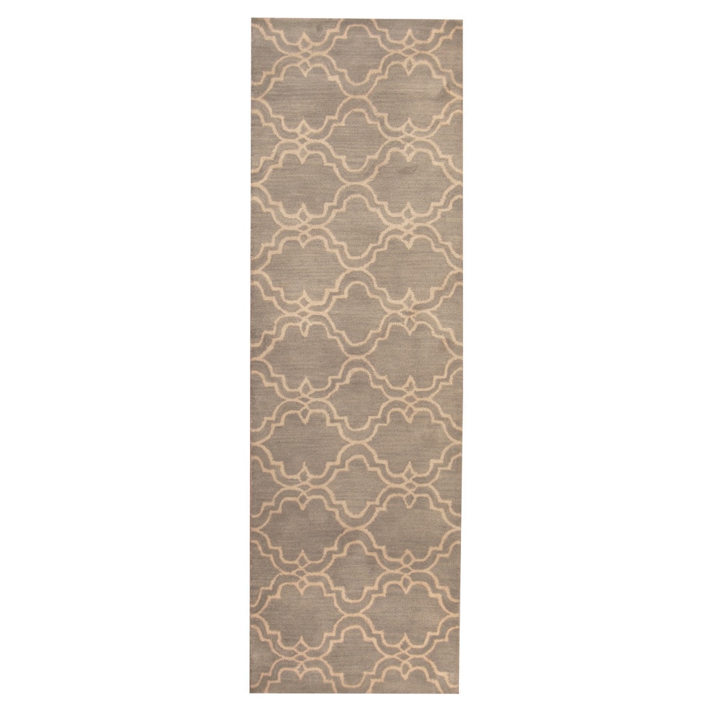 Handmade Tibetan Wool Runner (India) - 2'6 x 8'