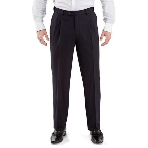 mens pleated tapered pants