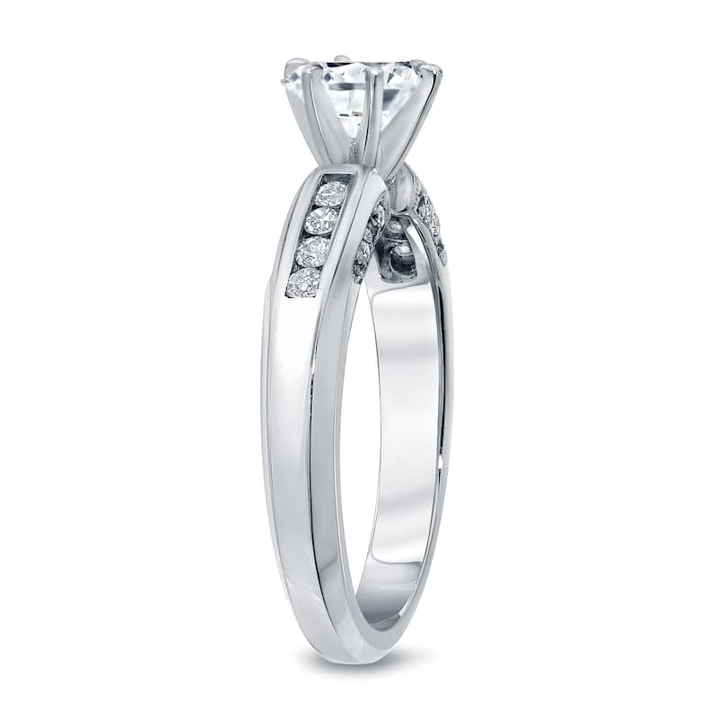 Auriya 14k Gold 1/2ctw Round Diamond Engagement Ring (H-I, I1-I2)