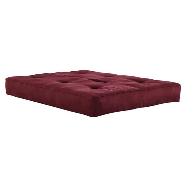 slide 17 of 18, Avenue Greene 8-inch Independently Encased Coil Futon Mattress with CertiPUR-US® Certified Foam Wine Red