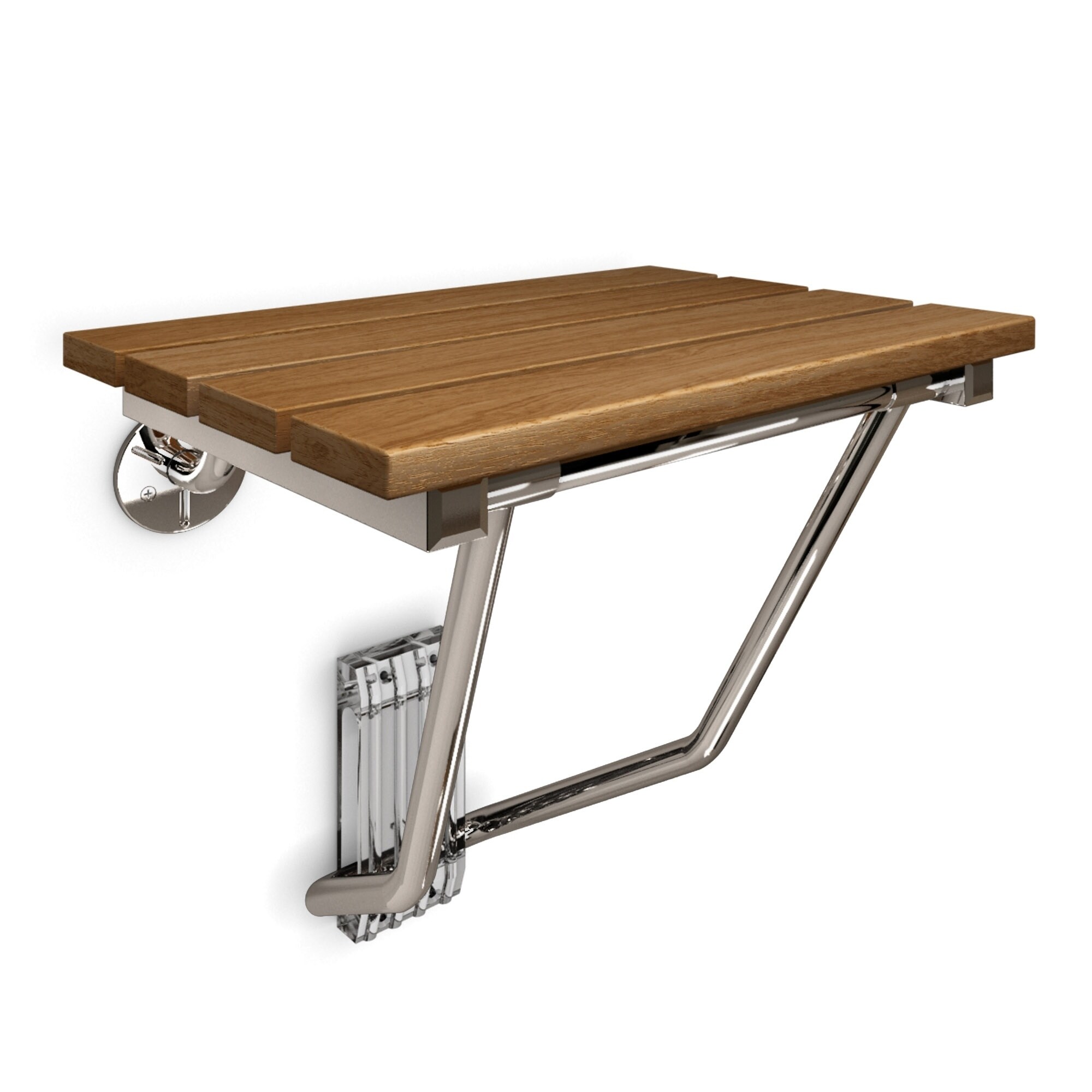 Shop Dreamline Natural Teak Folding Shower Seat Ada Compliant