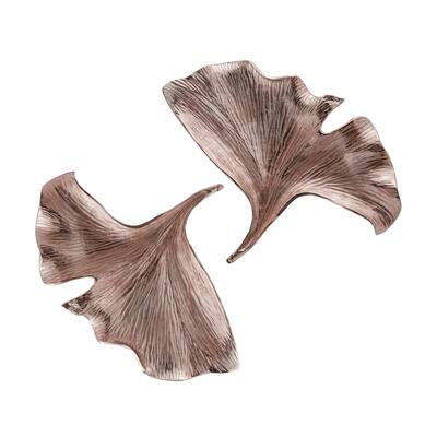 Dimond Home Giant Rose Gold Ginkgo Wall Leaf