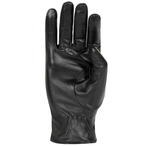 black leather lined gloves