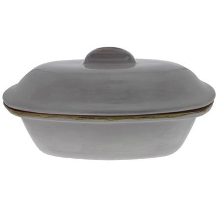 French Home 3.75-quart White Stoneware Roaster with Lid