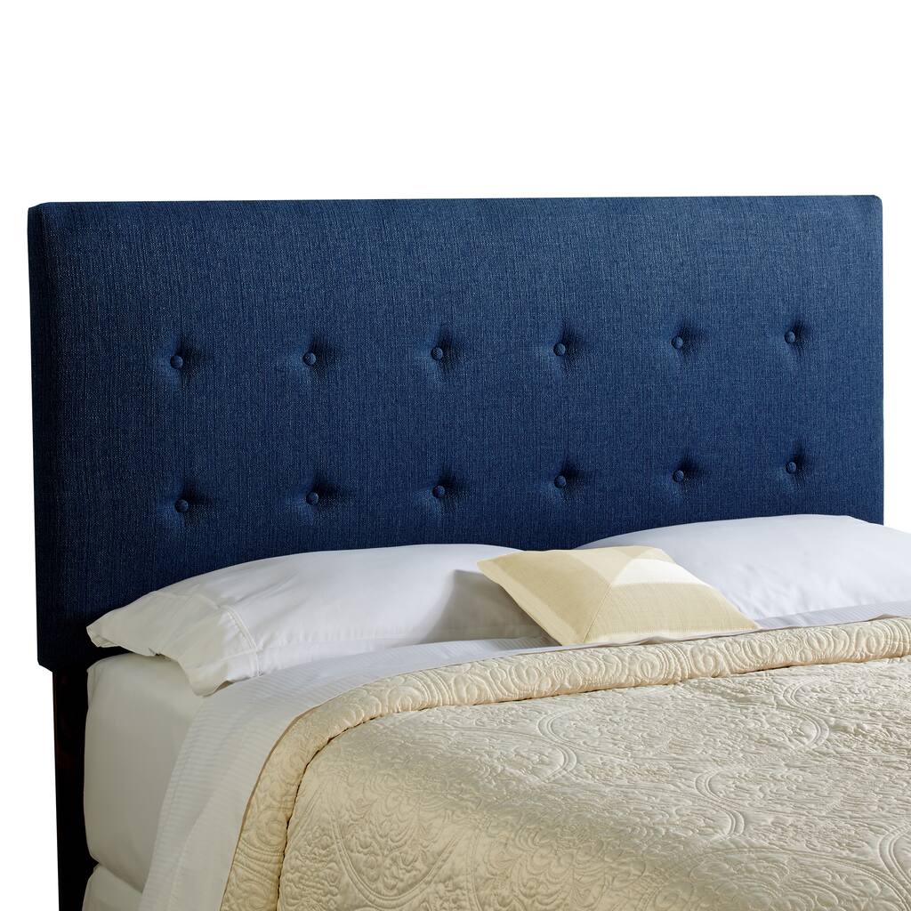 Humble + Haute Prescott King Size Navy Blue Upholstered Headboard