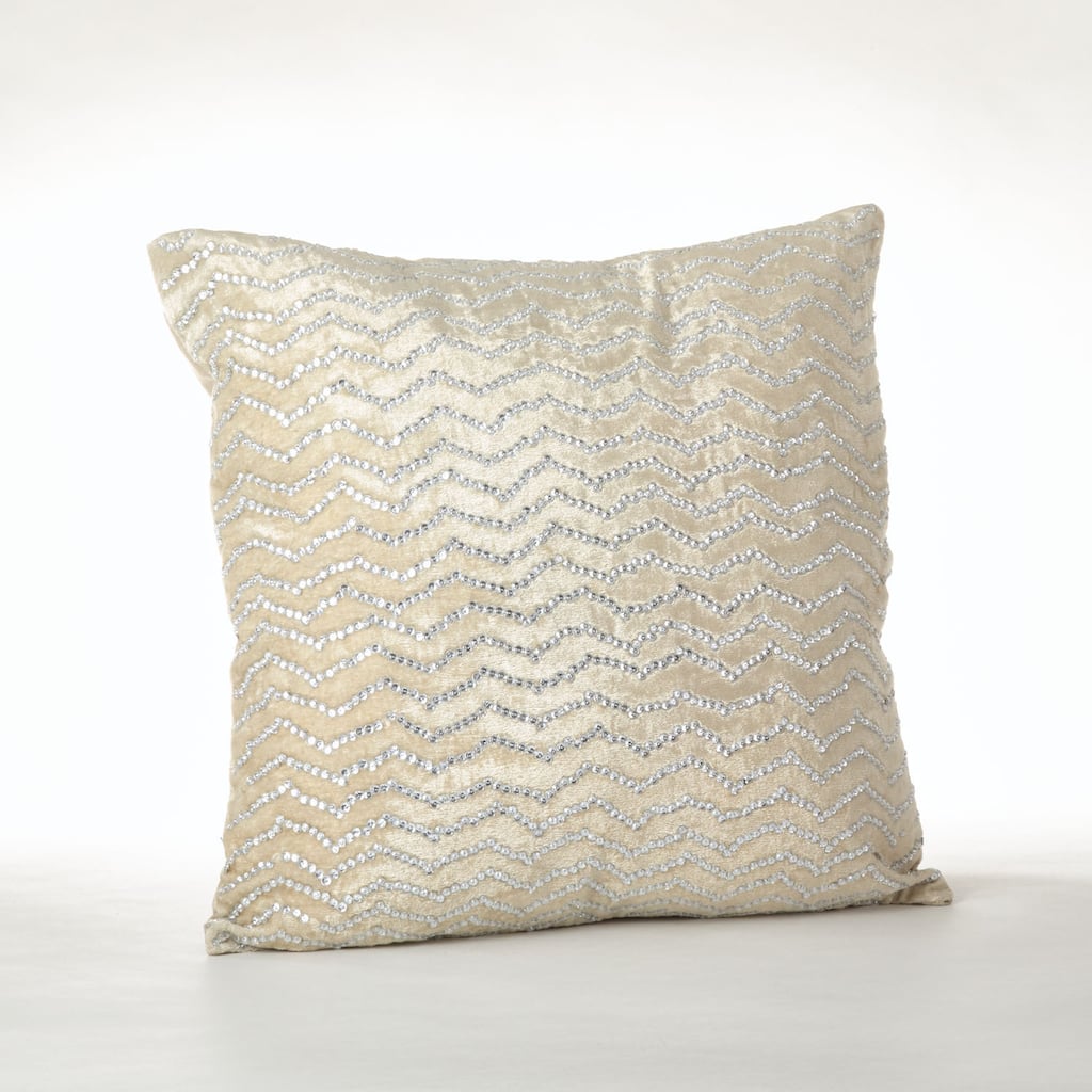 Velvet/Sequined Design Pillow