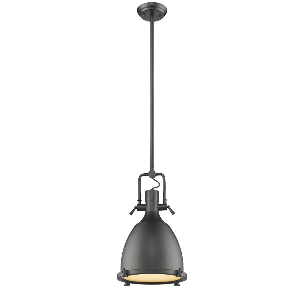 Industrial 1-light Black Pendant