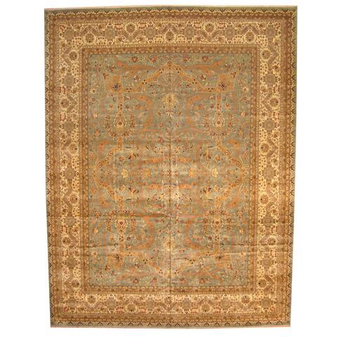 Handmade One-of-a-Kind Vegetable Dye Bidjar Wool Rug (India) - 11'9 x 15'2