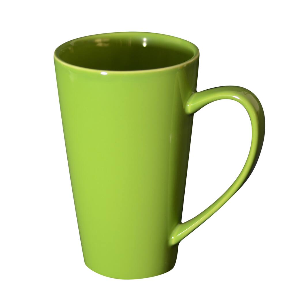 10 Strawberry Street Oversized 24-ounce Green Mugs (Set of 4)