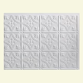 White Tile Find Great Home Improvement Deals Ping At Fasade Traditional Style 1 Matte White Backsplash Panel