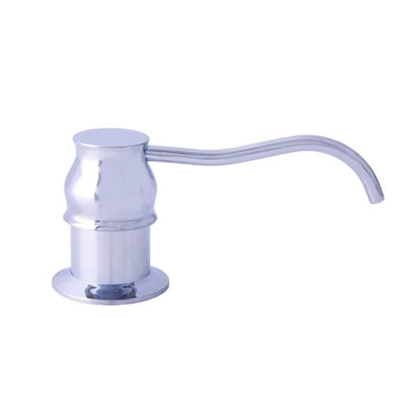 slide 1 of 1, Dyconn Faucet 14. 5oz Curved Soap/Lotion Dispenser Polished/Chrome Finish