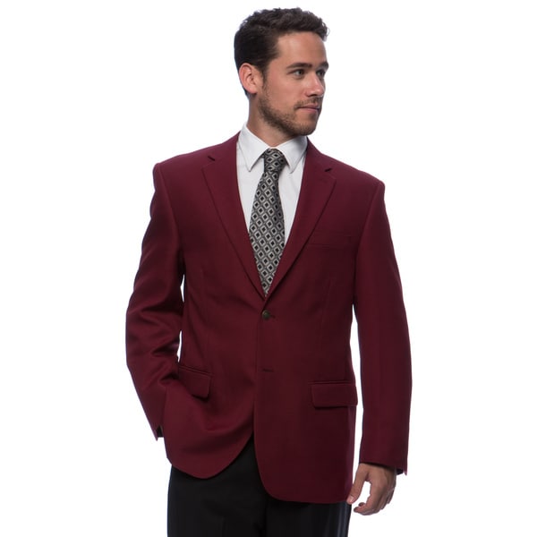 Bolzano Men's Burgundy 2-Button Jacket