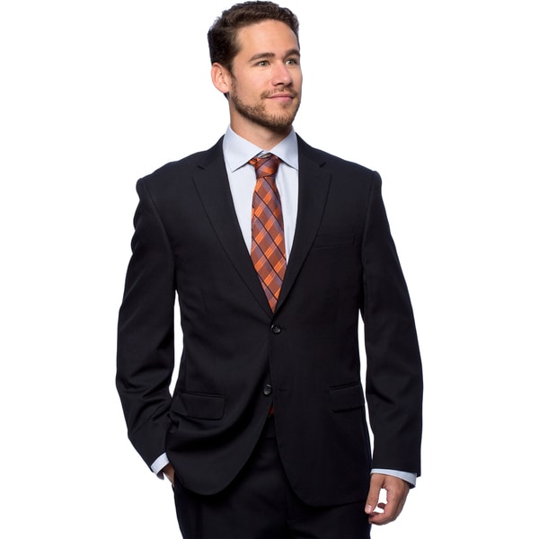 Bolzano Men's Big and Tall Navy 2-button Suit