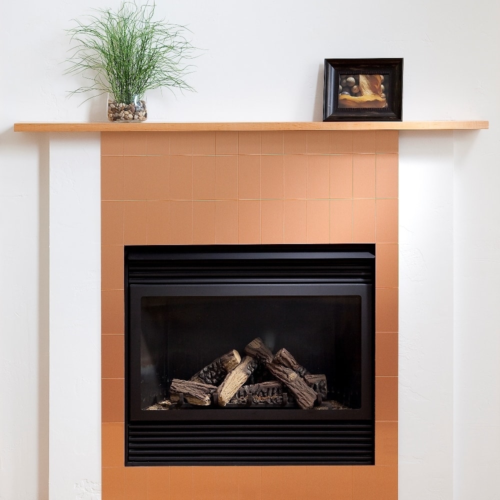 Aspect 3x6-inch Brushed Copper Long Grain Metal Tile (8-pack)