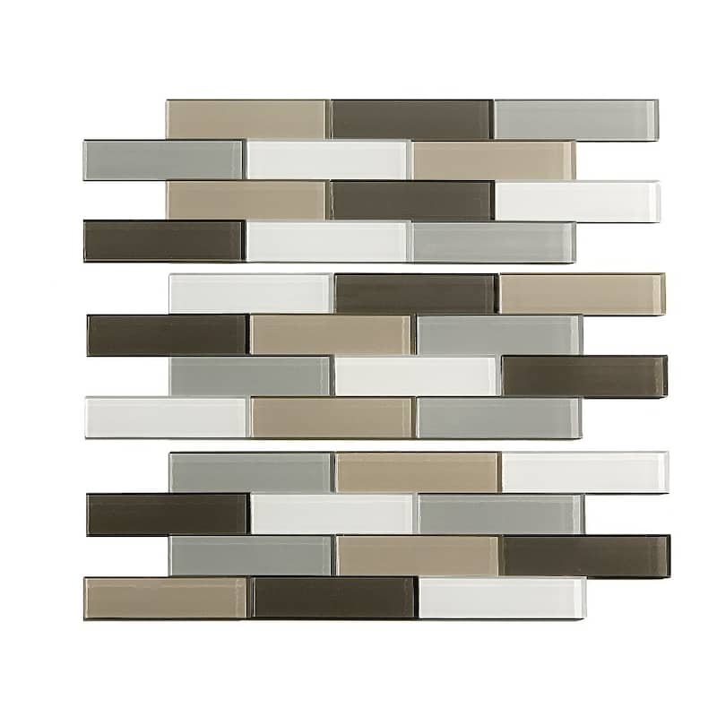 Aspect 12x4-inch Matted Subway Glass Rusted Clay Peel & Stick Tiles (3-pack)