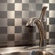 preview thumbnail 2 of 1, Aspect 12x4-inch Square Stainless Matted Metal Tile (3-pack)