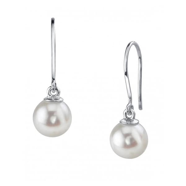 Radiance Pearl 14k Gold White Akoya Earrings 7 5 8 0mm Radiance Pearl 14k Gold White Akoya Earrings 7 5 8 0mm 0