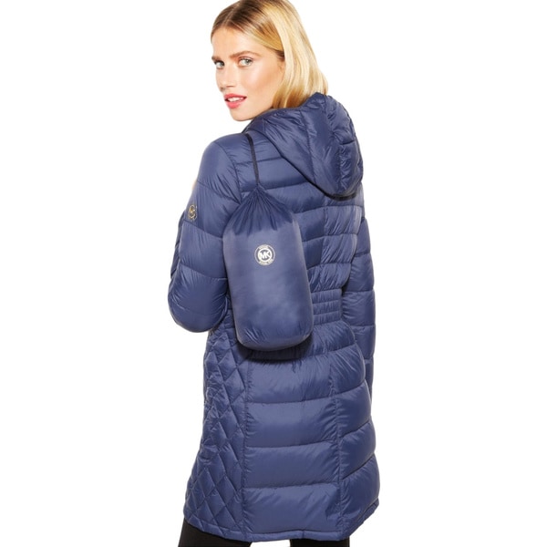 michael kors blue puffer jacket