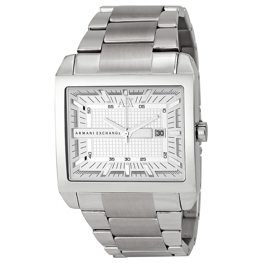 armani exchange rectangular watch