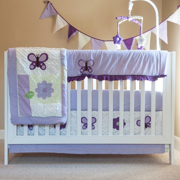 Pam Grace Creations Lavender Butterfly 10-Piece Bedding Set