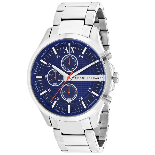 armani exchange men's chronograph stainless steel watch
