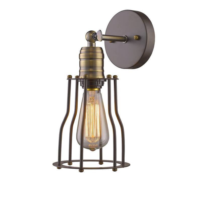 Industrial 1-light Oil Rubbed Bronze Wall Sconce