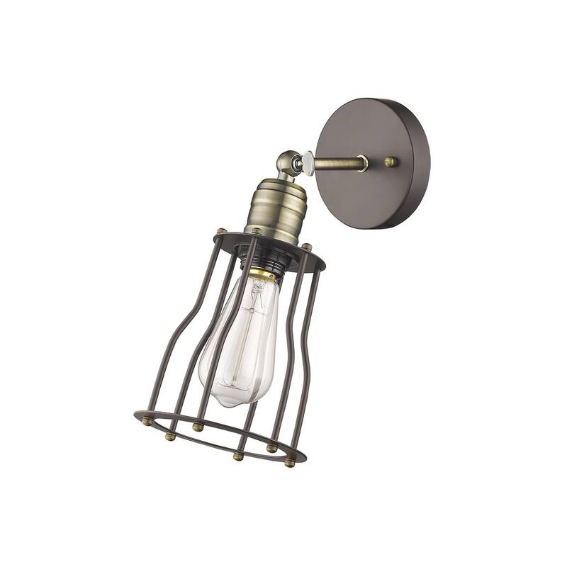 Industrial 1-light Oil Rubbed Bronze Wall Sconce