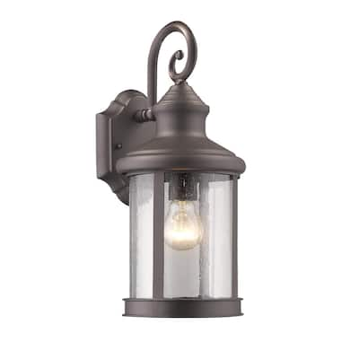 1-light Oil Rubbed Bronze Outdoor Wall Lantern