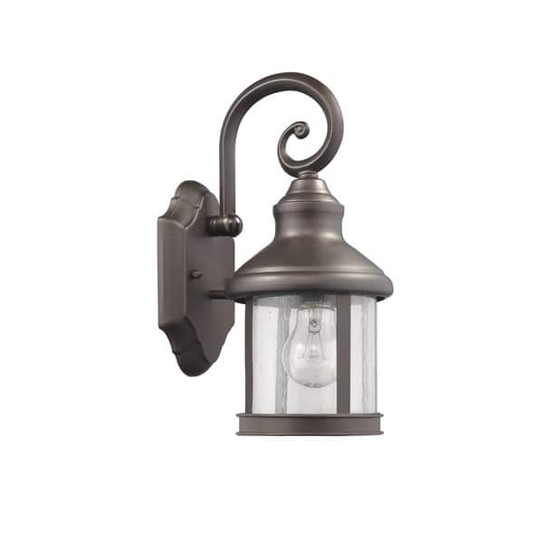 1-light Oil Rubbed Bronze Outdoor Wall Lantern - Bed Bath & Beyond ...