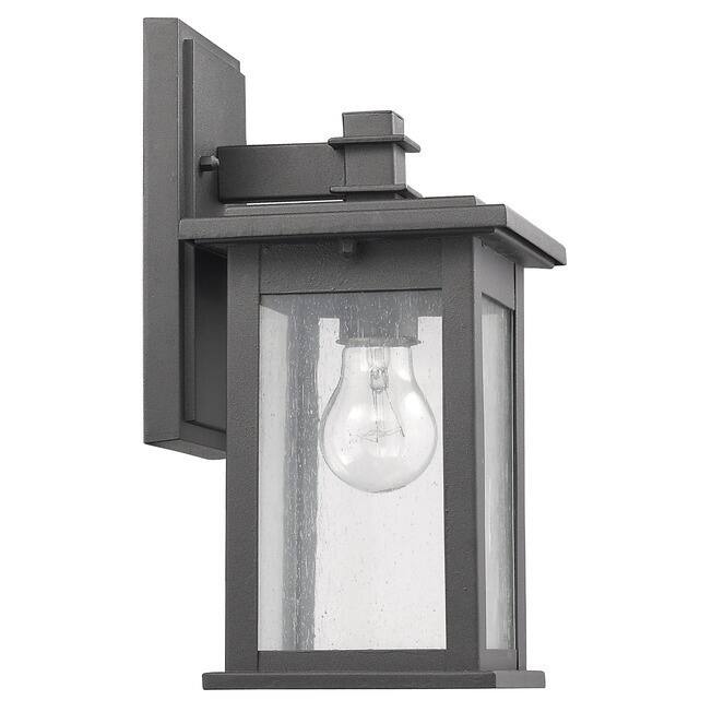 Chloe Transitional 1-light Black Outdoor Wall Lantern