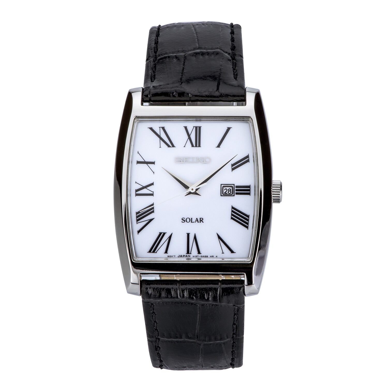 seiko roman numeral mens watch