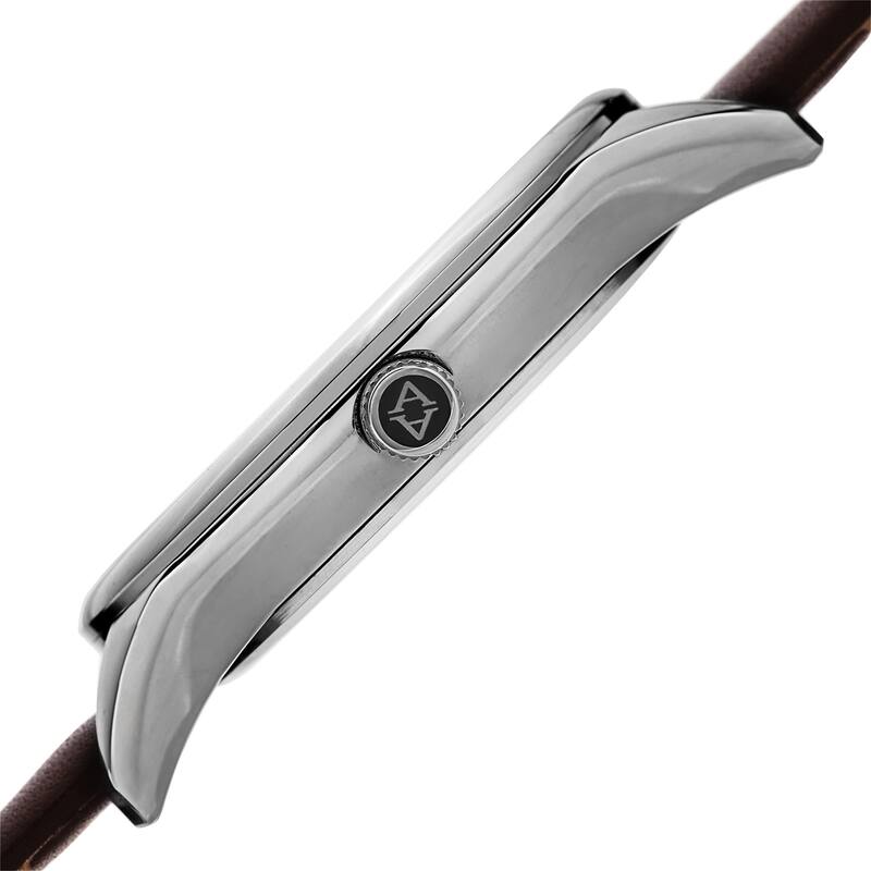Akribos XXIV Men's Quartz Multifunction Leather Brown Strap Watch
