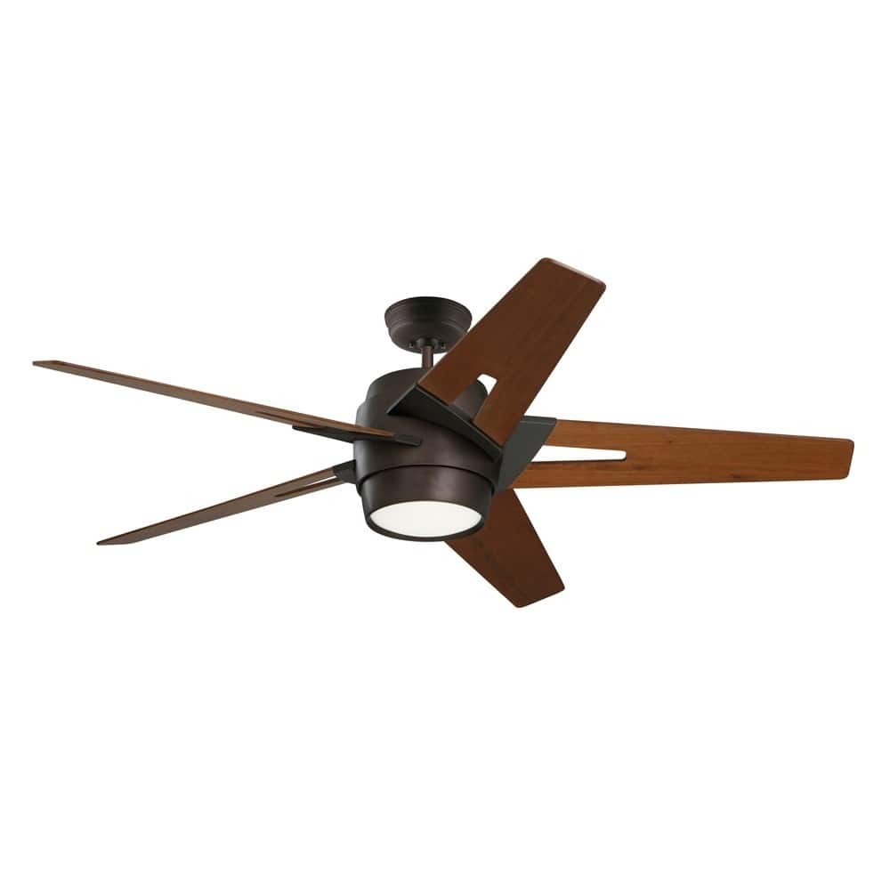 Emerson Luxe Eco 54-inch Walnut Blades Oil Rubbed Bronze Modern Ceiling Fan
