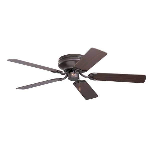 Emerson Snugger 52 Inch Oil Rubbed Bronze Traditional Low Profile Ceiling Fan With Reversible Blades