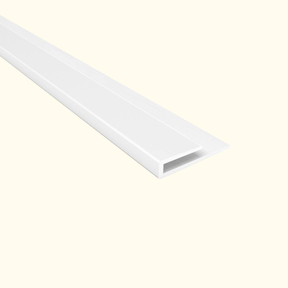Fasade 4-foot Matte White Large Profile J-Trim