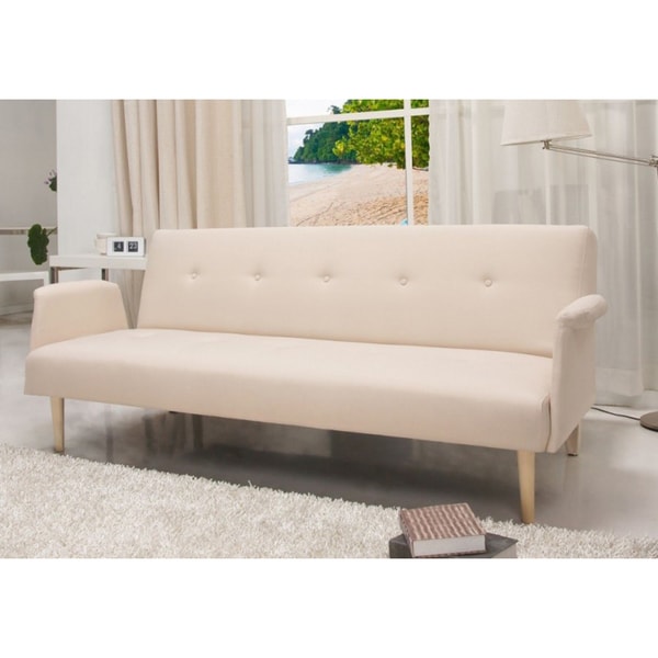 Shop SB9014 Contemporary Home Design Beige Fabric Sofa Bed On Sale