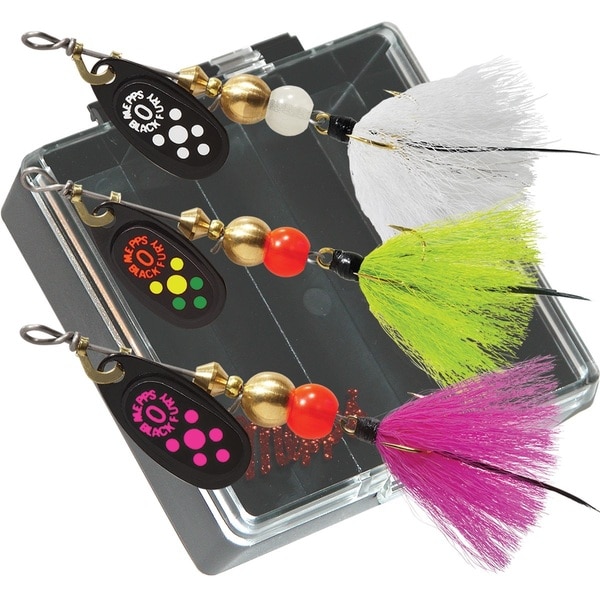 Mepps Panfish Pocket Pac #0 Black Fury Dressed