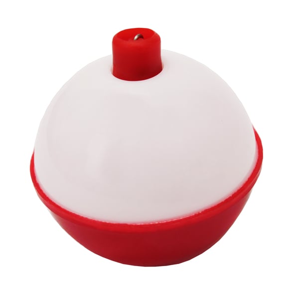 Eagle Claw Snap-On Round Floats Red/White Size 1.25 inch (Per 3)