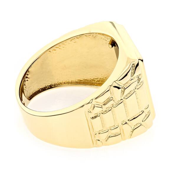 Luxurman 14k Gold Men S Square Black Onyx Ring Luxurman 14k Gold Men S Square Black Onyx Ring